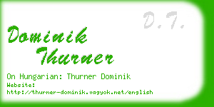 dominik thurner business card